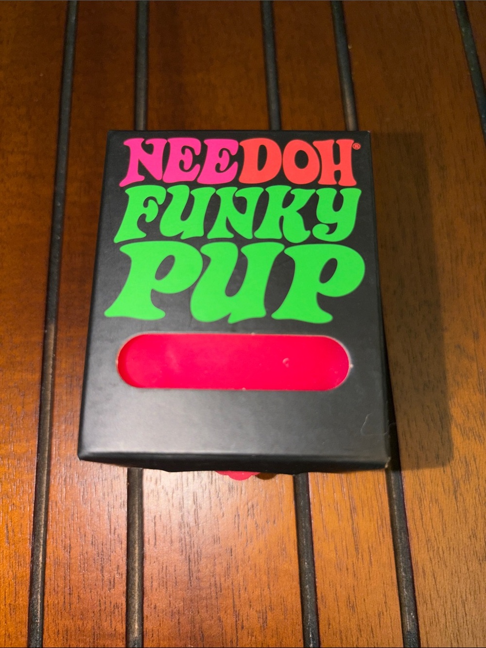 Needoh Funky Pup Toy - Neon Pink